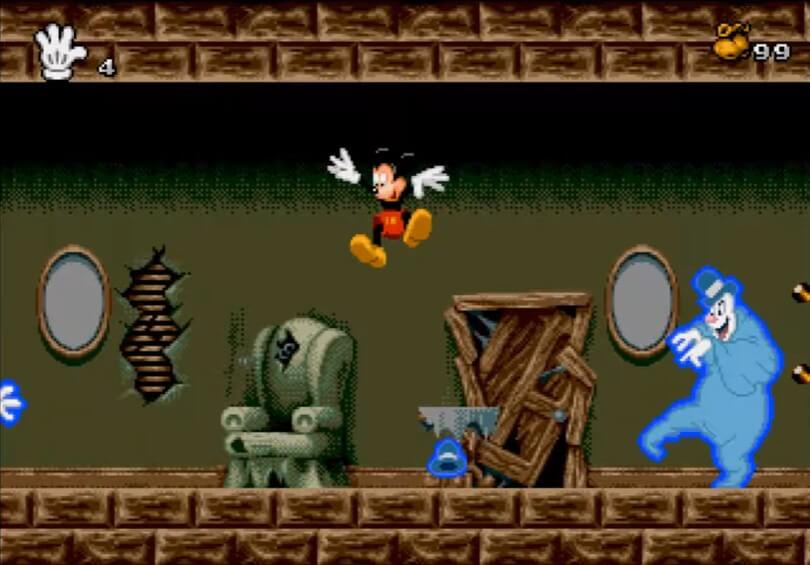 Mickey Mania - Timeless Adventures of Mickey Mouse - геймплей игры Sega Mega Drive\Genesis